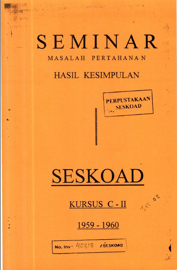 Seminar Masalah Pertahanan Hasil Kesimpulan